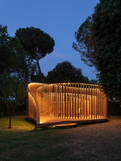 Pavilion photography | ArchDaily Garden Pavillion, Pavilion Plans, Architectural Lighting Design, Pavilion Architecture, Landscape Structure, Pavilion Design, Outdoor Pavilion, Garden Pavilion, Landscape Elements