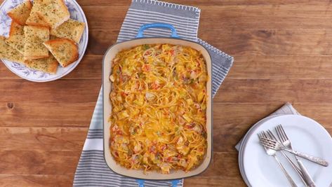 Chicken Spaghetti Casserole — Southern Living Pizza Spaghetti Casserole, Meatball Pasta Bake, Chicken Broccoli Bake, Baked Ziti With Sausage, Spaghetti Casserole Recipe, Italian Casserole, Cheesy Pasta Bake, Chicken Spaghetti Casserole, Pasta Casserole Recipes