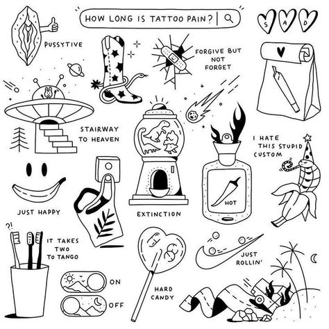 Ignorant Tattoos, Minimal Tattoo Designs, Tattoo Flash Sheet, Cute Little Tattoos, Simple Designs To Draw, Tattoo Portfolio, Tattoo Aftercare, Modern Tattoos, Poke Tattoo