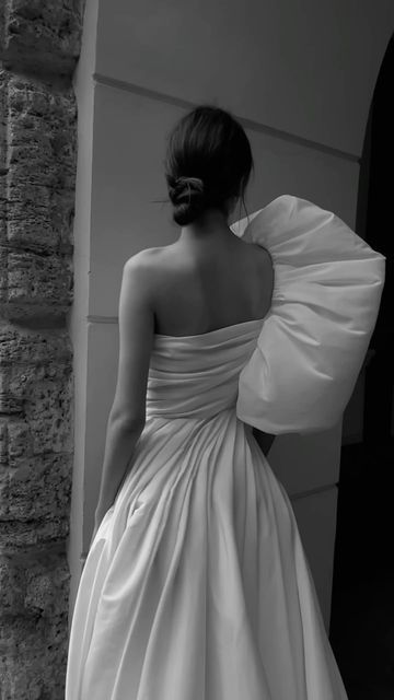 Wedding Atelier, Wedding Inspo, One Shoulder Wedding Dress, Couture, Wedding Dress, Hair Styles, Makeup, How To Wear, On Instagram