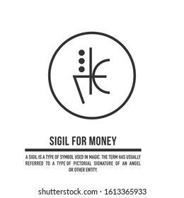 Sigil For Fame And Fortune, Sigil For Money And Wealth, Klonical Sizzle Symbol For Money, Sigil For Wealth, Cloning Sigil, Sigil For Money Quickly, Money Symbols Witchcraft, Sigils And Meanings Money, Clinic Sigil For Money