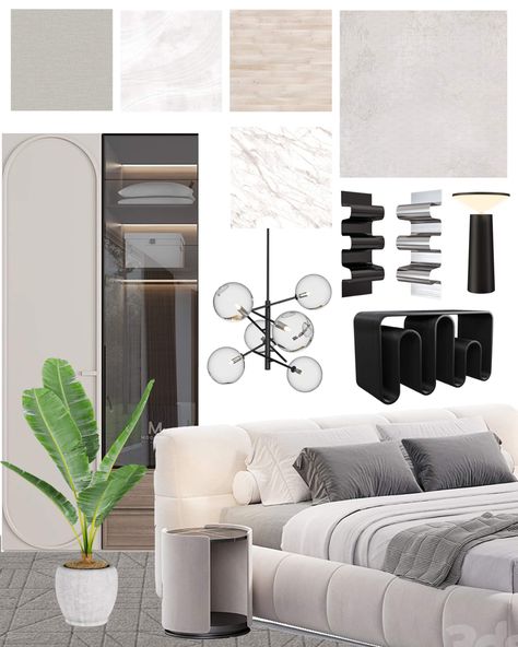 Bedroom moodboard✨ #bedroom #interiordesign #salomeadesign #grey #decor #modernstyle #home Grey And White Mood Board, Grey Bedroom Mood Board, Dark Grey Mood Board, Grey Moodboard Aesthetic, White Bedroom Mood Board, Grey Bathroom Mood Board, Grey Marble Mood Board, Bedroom Mood Board, Bedroom Moodboard