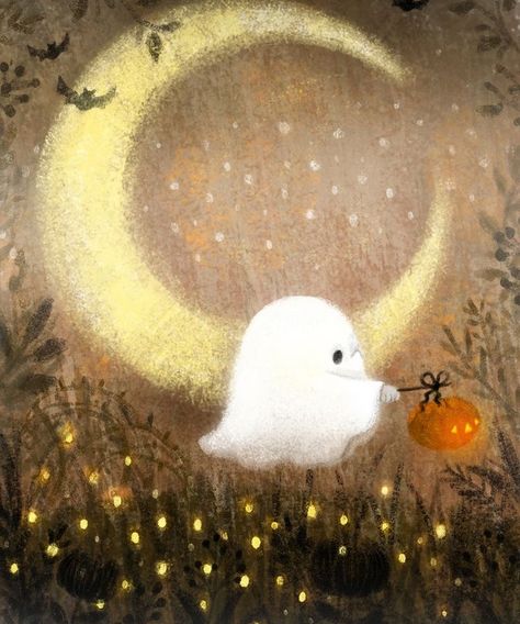 Halloween Imagem, 동화 삽화, Arte Indie, Instagram Illustration, Art Mignon, Halloween Moon, Halloween Illustration, Halloween 2, Halloween Vintage