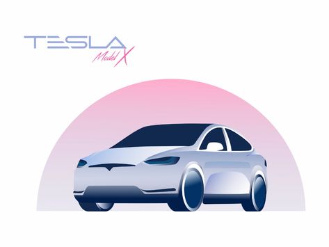 Tesla Illustration, Automation Illustration, Asset Illustration, Bridge Illustration, 2d Motion Graphics, Car Icon, Car Modeling, Ui Illustration, Car Display