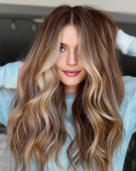 50 Blonde Highlights Ideas to Freshen Up Your Look in 2023 Blonde Highlights Ideas, Caramel Blonde Hair, Natural Brown Hair, Rambut Brunette, Strawberry Blonde Highlights, Highlights Ideas, White Blonde Hair, Money Piece, Dirty Blonde Hair