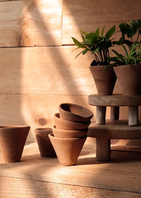 Vintage terracotta pots