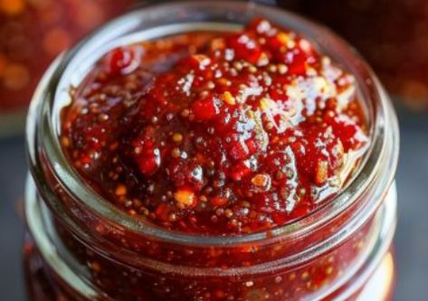 Slow Cooker Rhubarb Sweet Chili Jam - Easy Recipes Rhubarb Chili Jam, Slow Cooker Rhubarb Sweet Chili Jam, Rhubarb Sweet Chili Jam, Slow Cooker Chilli, Chili Jam, Rhubarb Jelly, Chilli Jam, Canning Jam, Rhubarb Jam