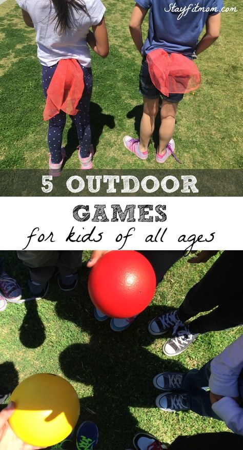 These are the top 5 outdoor games your kids will love! Head to a nearby park with a few pieces of equipment for some outdoor physical activity for the whole family! Field Day Games, Summer Camp Games, Outside Games, Summer Camp Activities, Playground Games, Reunion Games, Fun Outdoor Games, Pe Games, Gym Games