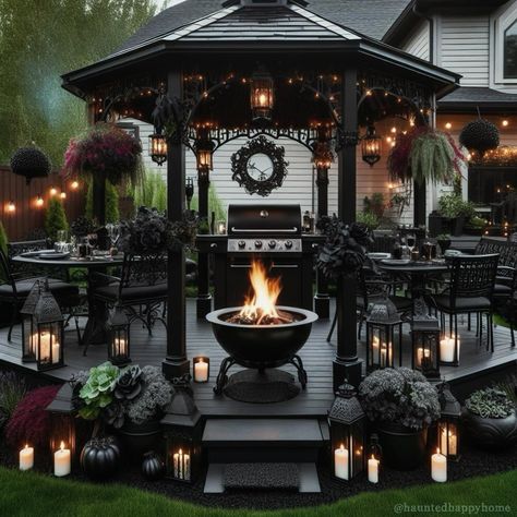 All Posts • Instagram Gothic Patio Decor, Gothic House Outside, Goth Outdoor Decor, Gothic Patio Ideas, Goth Patio, Gothic Garage, Gothic Backyard, Gothic Yard, London Hampstead