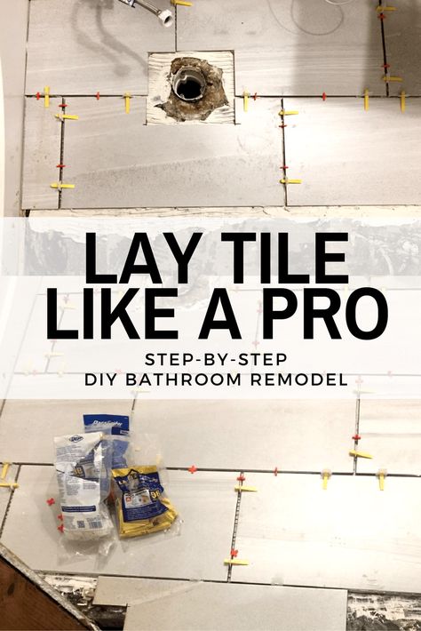 How To Replace Tile In Bathroom, Replacing Bathroom Floor, Reglazing Bathroom Tile, How To Demo Bathroom Tile Floor, How To Install Tile Floor Bathroom, How To Replace Linoleum In Bathroom, Diy House Makeover, Bathroom Floors Diy, Small Bathroom Redo