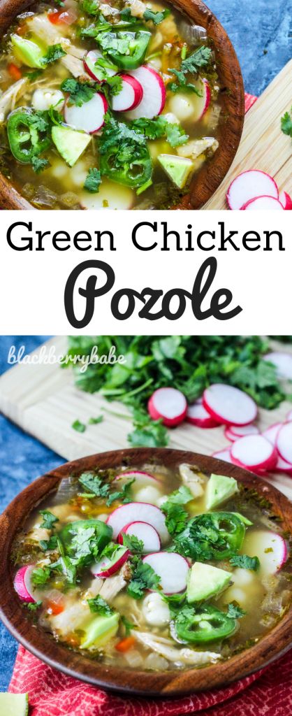 Posole Chicken, Green Chicken Pozole, Easy Pozole, Chicken Pozole Verde, Posole Soup, Chicken Pozole Recipe, Verde Soup, Green Pozole, Chicken Pozole