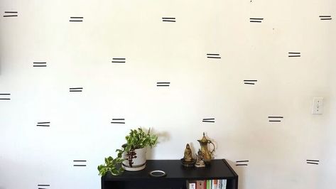 Electrical Tape Accent Wall, Washi Tape Accent Wall, Tape Accent Wall, Washi Tape Wall Decor, Washi Tape Wall Art, Washi Tape Wall, Ideas For Walls, Tape Wall Art, Washi Tape Ideas