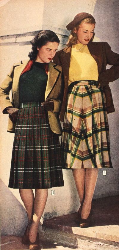 1940s Winter Fashion, 1940 Clothing, Tis Autumn, 1940 Fashion, 1940s Fashion Women, 40s Outfits, 1940s Looks, 1940s Women, Dirndl Skirt