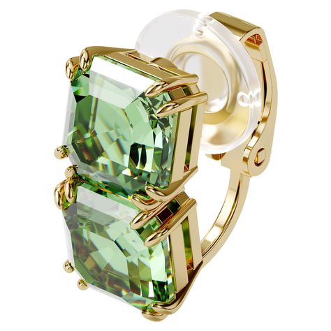 Women's Millenia Crystal Clip & Cuff Earring Collection, Gold Tone Finish, Green Crystals Swarovski Millenia, Ear Cuff Women, Premier Jewelry, Peridot Crystal, Green Peridot, Ear Cuffs, Single Earring, Cuff Earrings, Earrings Collection