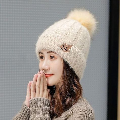 Winter Beanie for Women and Girls -Cold Weather Cap- Cute Fashionable Knitted Wool Pom Pom Hat for Ladies #WinterFashion #CozyVibes #BeanieSeason #StayWarm #WinterStyle #FashionAccessories #Knitwear Buy now;-https://fup2.short.gy/yI1xvL Cap For Girls Style, Woolen Cap, Winter Cap, Girls Style, Winter Beanie, Pom Pom Hat, Instagram Fashion, Instagram Feed, Stay Warm