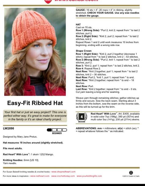 Ribbed Beanie Knit Pattern, Mens Hat Knitting Pattern, Knitting Patterns Hats Women, Easy Scarf Knitting Patterns, Baby Hat Knitting Patterns Free, Knitting Gloves Pattern, Easy Knit Hat, Beanie Knitting Patterns Free, Ribbed Hat