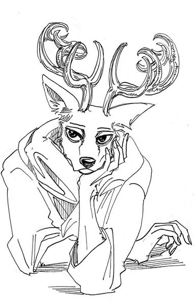 Beastars Louis, A Drawing, Deer, Ships, On Twitter, Twitter