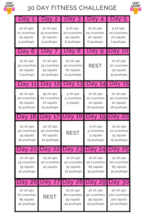 No Gym Workout Ideas - DIY Cuteness Workouts Easy At Home, Losing Weight In A Month Workout, Beginner Workout Challenge, Monthly Workout Challenge, Workout Calender, Gym Workout Ideas, No Gym Workout, Teen Workout, Workouts For Home