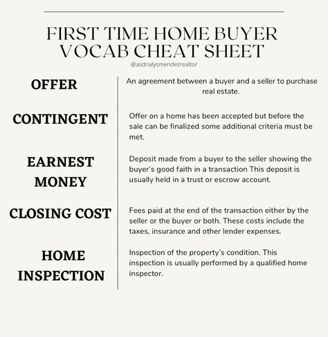 This detailed vocabulary sheet describes a few of the terms you will hear during a real estate transaction Real Estate Vocabulary Words, Real Estate Terms Definitions, Real Estate Vocab, Real Estate Study Notes, Real Estate Exam Cheat Sheet, Real Estate Notes, Real Estate Vocabulary, Real Estate Digital Marketing, Estate Agent Branding