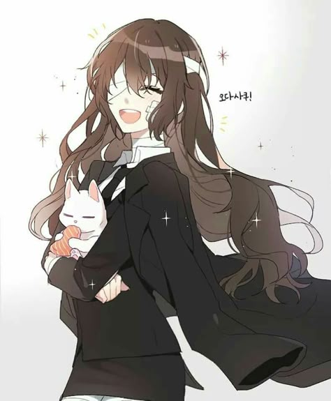 https://mobile.twitter.com/CHO__666 Fem Dazai, Osamu Dazai, Dazai Osamu, Mystic Messenger, Stray Dog, Bungo Stray Dogs, Bungou Stray Dogs, Anime Character, Long Hair