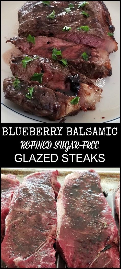 Blueberry Balsamic Vinegar, Recipes Using Blueberry Balsamic Vinegar, Blueberry Balsamic Glaze, Glazed Steak, Blueberry Reduction, Balsamic Vinegar Glaze, Blueberry Balsamic, Balsamic Vinegar Recipes, Grill Food