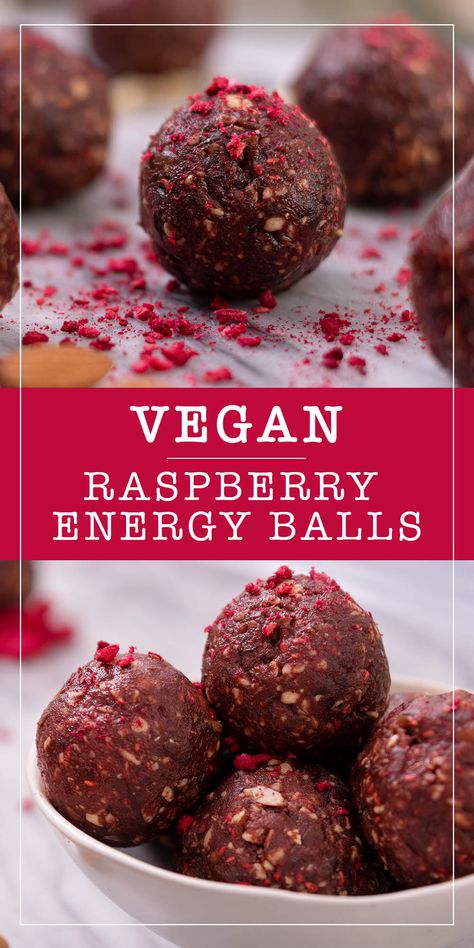 Raw Vegan Protein Balls, Fruit Protein Balls, Plant Based Energy Balls, Raspberry Energy Balls, Raw Balls Recipe, Vegan Energy Bites, Vegan Power Balls, Fruit Energy Balls, Cranberry Energy Balls