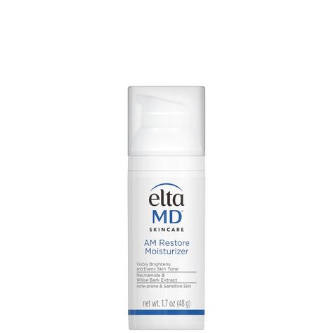 EltaMD AM Therapy Daily Facial Moisturizer Elta Md, Bad Acne, Light Moisturizer, Foaming Facial Cleanser, Lightweight Moisturizer, Willow Bark, Facial Moisturizers, Skin Repair, Facial Cream