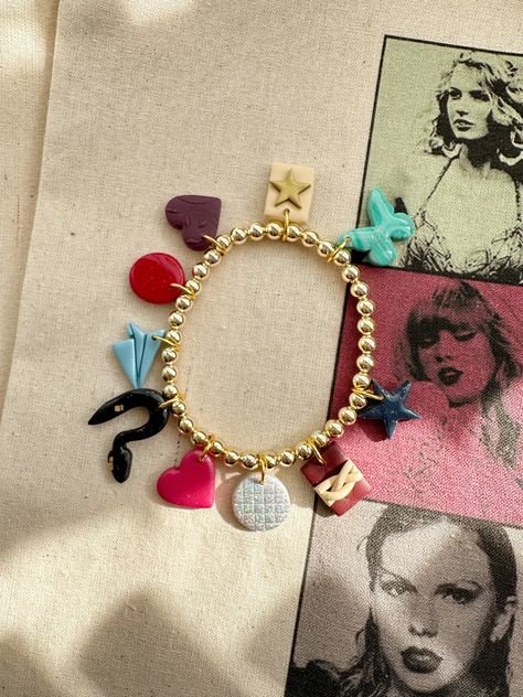 Eras Tour Outfit, Jan 17, Diy Wall Art, Eras Tour, Diy Wall, Taylor Swift, Swift, Dangle Drop Earrings, Charm Bracelet