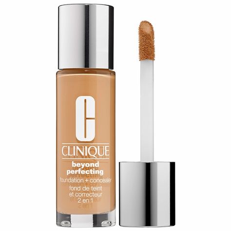 Clinique Beyond Perfecting Foundation   Concealer for Spring 2015 Clinique Concealer, Clinique Beyond Perfecting Foundation, Concealer Tips, Clinique Foundation, Root Concealer, Moisturizing Foundation, Waterproof Concealer, Lightweight Foundation, Oil Free Foundation