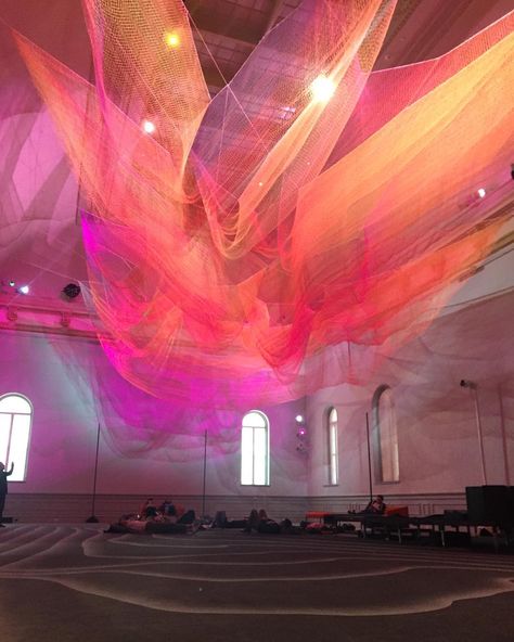 Moving Ceiling, Janet Echelman, Renwick Gallery, Forms Of Art, American Road, Ceiling Installation, American Road Trip, Interactive Art, Historical Art