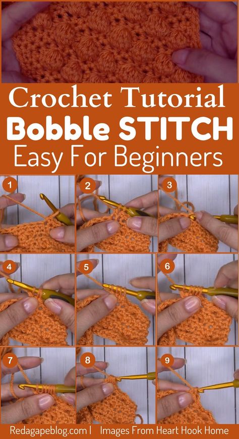 Bobble Stitch Crochet Tutorial, Helpful Pictures, Crochet Bobble Stitch, Cute Crochet Ideas, Knitting Kids, Bobble Stitch Crochet, Bobble Crochet, Crochet Bobble, Crochet Blanket Pattern Easy