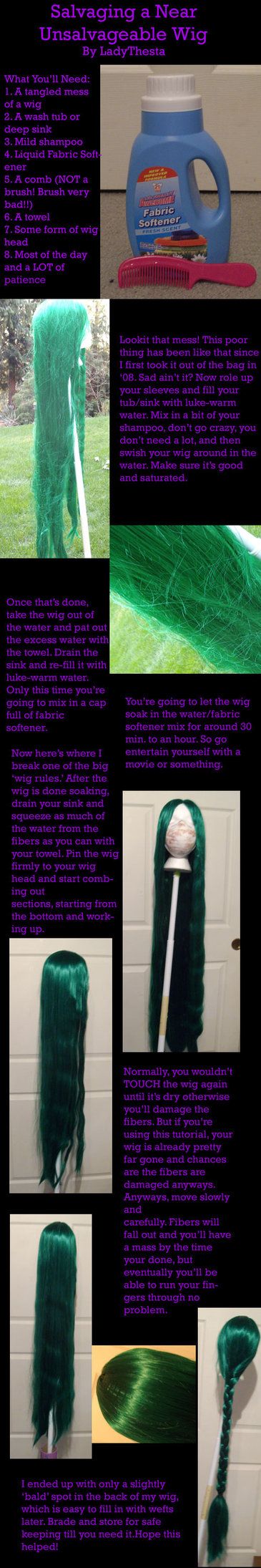 So 'Salvaging a Near Unsalvagable Wig' won in the pole, and since I pretty much had everything I needed right here to put it together, I did. Though there isn't as many 'step by step' pictures like... Cosplay Advice, Cosplay Diys, Making Cosplay, Ceiling Repair, Elf Cosplay, Costume Tutorial, Cosplay Tutorial, Fx Makeup, Cosplay Diy