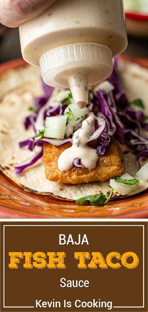 Rubies Fish Taco Sauce, Fish Taco Baja Sauce, Fish Tacos Salsa, Fish Taco Sauce Easy Mayo, Easy Baja Sauce, Healthy Fish Taco Sauce Greek Yogurt, Gosh Taco Sauce, Fish Taco Salsa, Best Taco Sauce Recipe