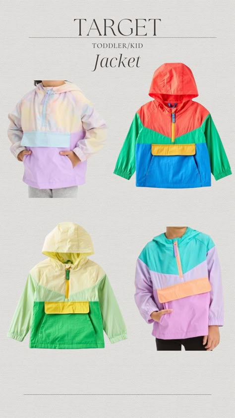 How cute are these color block toddler and kid jackets! Perfect for the upcoming rainy season. #toddlerjacket #windbreaker #targetfind Follow my shop @Lo_Novi1 on the @shop.LTK app to shop this post and get my exclusive app-only content! #liketkit #LTKkids #LTKbaby #LTKbump @shop.ltk https://liketk.it/4rLqV Bb Style, Color Blocking Outfits, Toddler Jacket, Spring Kids, Raincoat Kids, Batumi, Kids Wardrobe, Rain Gear, Rainy Season