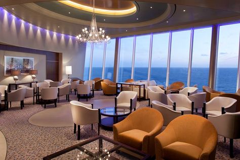 Pinnacle Lounge — at Royal Carribean's Allure of the Seas. Spring Break Cruise, Allure Of The Seas, Mexico Cruise, Cruise Europe, Royal Caribbean International, Cheap Cruises, Bahamas Cruise, Fine Restaurant, Alaska Airlines