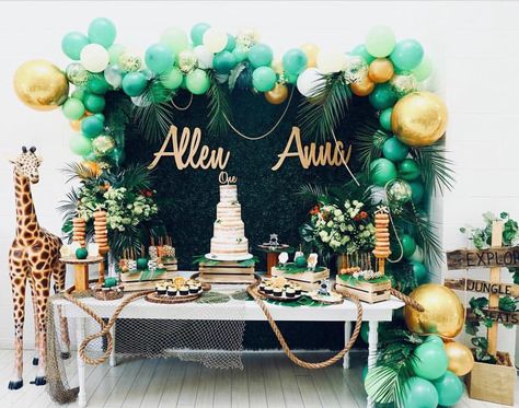 Color Scheme Safari Theme Birthday Party, Jungle Theme Birthday Party, Kids Party Inspiration, Lion King Baby Shower, Jungle Theme Parties, Jungle Theme Birthday, Jungle Birthday Party, Safari Theme Birthday, Jungle Baby Shower Theme