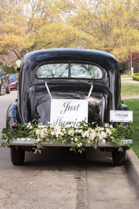 Traditional Church Wedding, Wedding Reception At Home, Azalea Bush, Just Married Sign, Spanish Colonial Homes, Just Married Car, White Azalea, Clear Tent, Church Wedding Ceremony