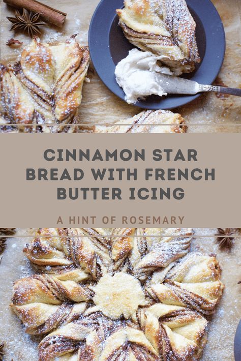 Cinnamon Roll Star Bread, Cinnamon Roll Star, Cinnamon Star Bread Recipe, Cinnamon Star Bread, Recipe Keeper, Brunch Dessert, Star Bread, Cinnamon Twists, French Butter