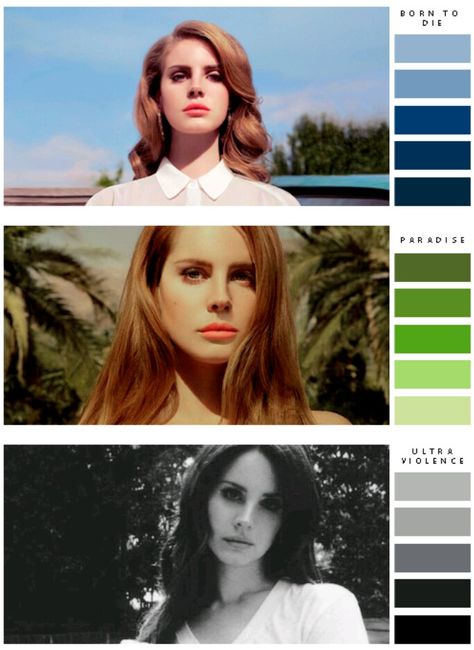 Lana Del Rey + color palettes #LDR Ldr Art, Lana Del Rey Albums, Lana Del Rey Art, Lana Del Rey Lyrics, Lizzy Grant, Elizabeth Grant, Dark Paradise, Human Activity, Lana Del Ray