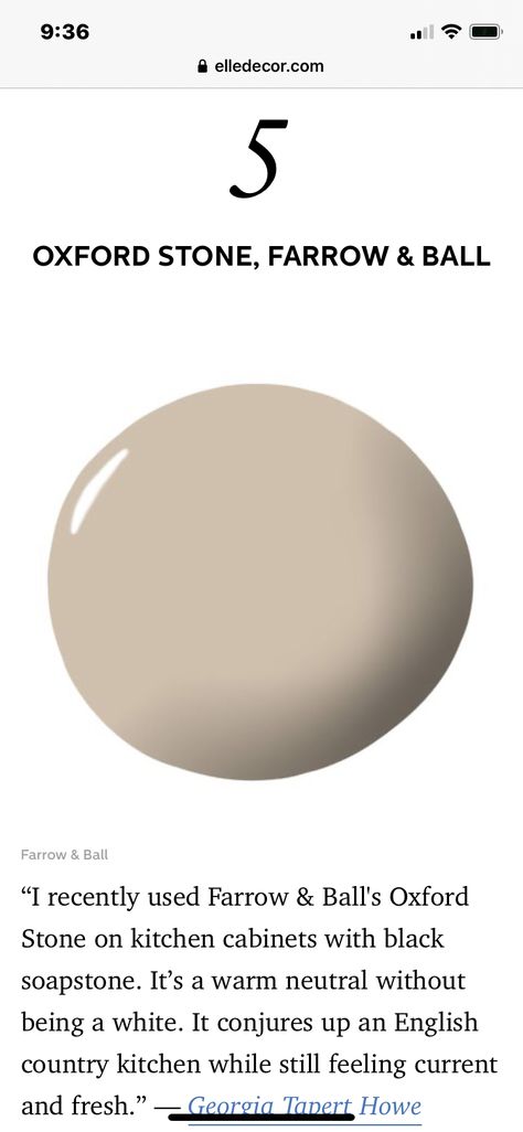 Oxford Stone Farrow And Ball, Colors 2025, Spare Room Ideas, English Kitchens, Farrow And Ball, House To Home, Exterior Stone, Condo Ideas, Cottage Life