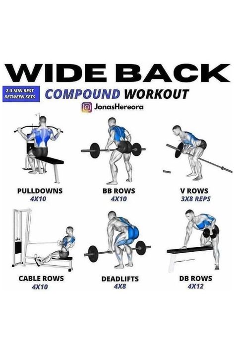 Add some of these compound exercises to your back workout to get wide and sexy backFOLLOW FOR MORE TIPSworkout workoutmotivation workoutfitswomen workoutathome workouttips workoutsforwomen exercise exercisefitness exerciseplan exerciseathome Gym Workouts Back Men, Compound Chest Exercises, Back Compound Exercises, Back Program Workout, Compound Back Workout, Mens Back Workout Gym, Back Work Out Men, Wide Back Exercises, Compound Workout Men