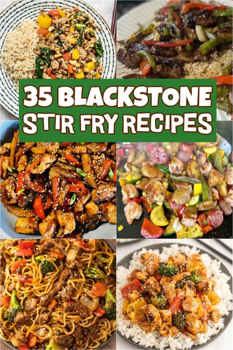 Grilled Stir Fry, Griddle Stir Fry Recipes, Flat Top Stir Fry, Chicken Stir Fry On Blackstone, Stir Fry Blackstone Grill, Blackstone Chicken Stir Fry Recipes, Chicken Stir Fry On Blackstone Griddle, Blackstone Chinese Recipes, Black Stone Stir Fry