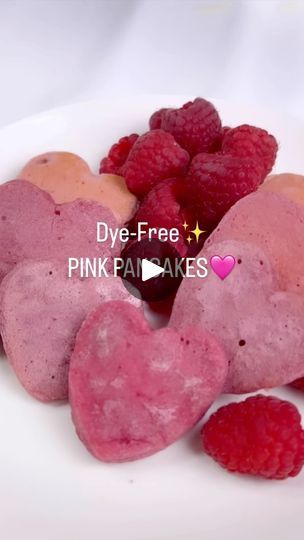 18K views · 1K reactions | DYE-FREE PINK PANCAKES✨🩷

We’re using beet root to create a perfect pink color without using dyes! 

Plus, beets are so good for you! They are packed with essential nutrients and are associated with health benefits like improved blood flow and lower blood pressure. 

⭐️How you can make it:

1 cup rolled oats
3/4 tsp baking powder
Pinch of salt
1 egg
1/4 cup Greek yogurt
1/4 cup apple sauce or 1 banana
2 tbsp honey 
2 tbsp melted butter
Juice of 1/2 lemon
1 1/2 cups milk of choice 
1 medium, roasted beet

Blend together oats, baking powder and salt to create a fine powder. 
Blend together roasted beet, egg, yogurt, apple sauce, honey, butter, lemon juice and milk. 
Combine wet and dry ingredients. 

**If you use cookie cutters, make sure to oil them first so they Pink Pancakes, Pink Pancake, Beet Root, Apple Sauce, Roasted Beets, Honey Butter, Essential Nutrients, Dye Free, Perfect Pink