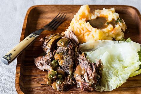 Jamie Oliver's Roasted Shoulder of Lamb with Smashed Veg & Greens Christmas Recipes Dinner Main Courses, Lamb Shoulder Roast, Shoulder Roast, High Protein Vegetarian Recipes, Lamb Shoulder, Healthy Recipes Clean, Lamb Dishes, Jamie Oliver Recipes, Lamb Roast