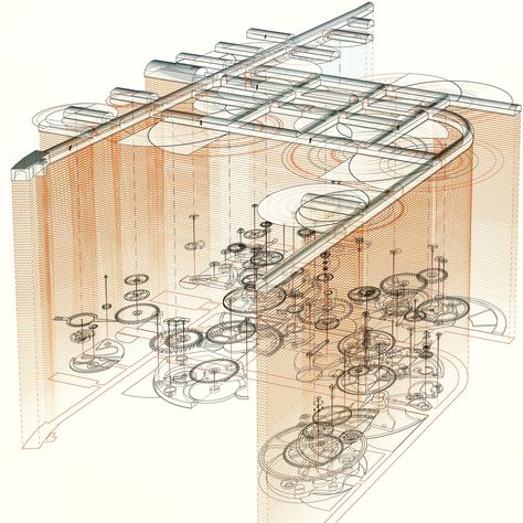 Transformative Architecture, Mechanical Architecture, Conceptual Diagram, Korea Architecture, Speculative Architecture, Diagram Drawing, Architect Sketchbook, Busan Korea, Conceptual Drawing