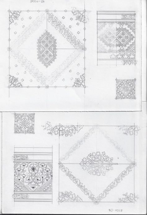 Patola Design Sketch, Saree Sketch, Border Sketch, Henna Designs Drawing, Design Pattern Art, Fabric Print Design, Embroidery Hoop Wall Art, Ajrakh Prints, Patola Saree