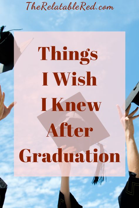 I put together a list of 10 things I wish I knew after college graduation in the hopes of easing some of those post graduation fears. Post Graduation Quotes, Post College Life, Self Growth Quotes, Personal Development Quotes, After Graduation, Self Improvement Quotes, After College, Life Coaching Tools, Graduation Post