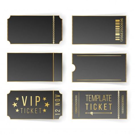 Train Ticket Template, Black Ticket, Prom Tickets, Vip Ticket, Train Ticket, Footer Design, Family Tree Template, Party Tickets, Tree Templates