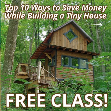 Is it worth it to use salvaged materials?⁠ What's the best and cheapest tiny house foundation?⁠ Is it cheaper to buy or build a tiny house?⁠ What tools do you need to buy vs. borrow or rent?⁠ And lots more...⁠ ⁠ Click for the link to sign up for this free class and get one step closer to your tiny house dream!⁠ ⁠ Eco Friendly Tiny House, Tiny House Foundation, Cheap Tiny House, Build A Tiny House, How To Tan, House Foundation, House Dream, Building A Tiny House, Permaculture Design