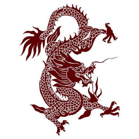 Chinese dragon creative vector material Bachelor Pad Artwork, Poster Natal, Red Chinese Dragon, Tattoo Tutorial, Chinese Dragon Art, Chinese Zodiac Dragon, Asian Gifts, Dragon Chino, Dragon Wall